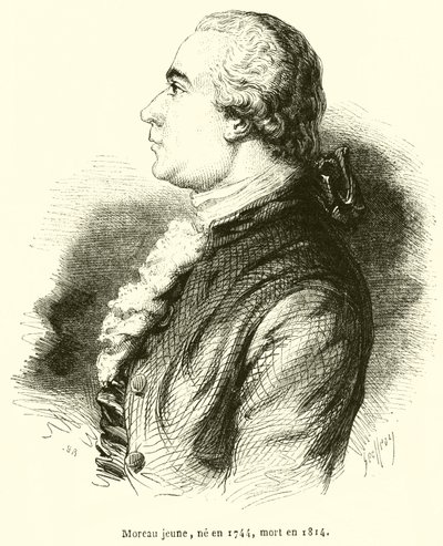 Moreau joven, nacido en 1744, muerto en 1814 de French School